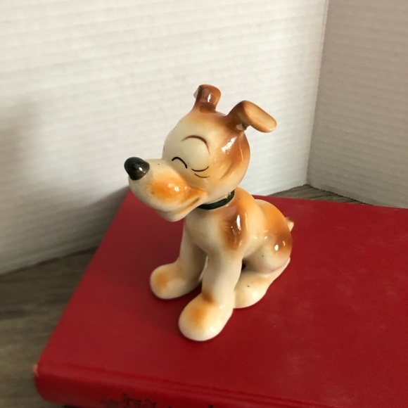 Vtg Occupied Japan Ceramic Dog Figurine - Picture 5 of 14
